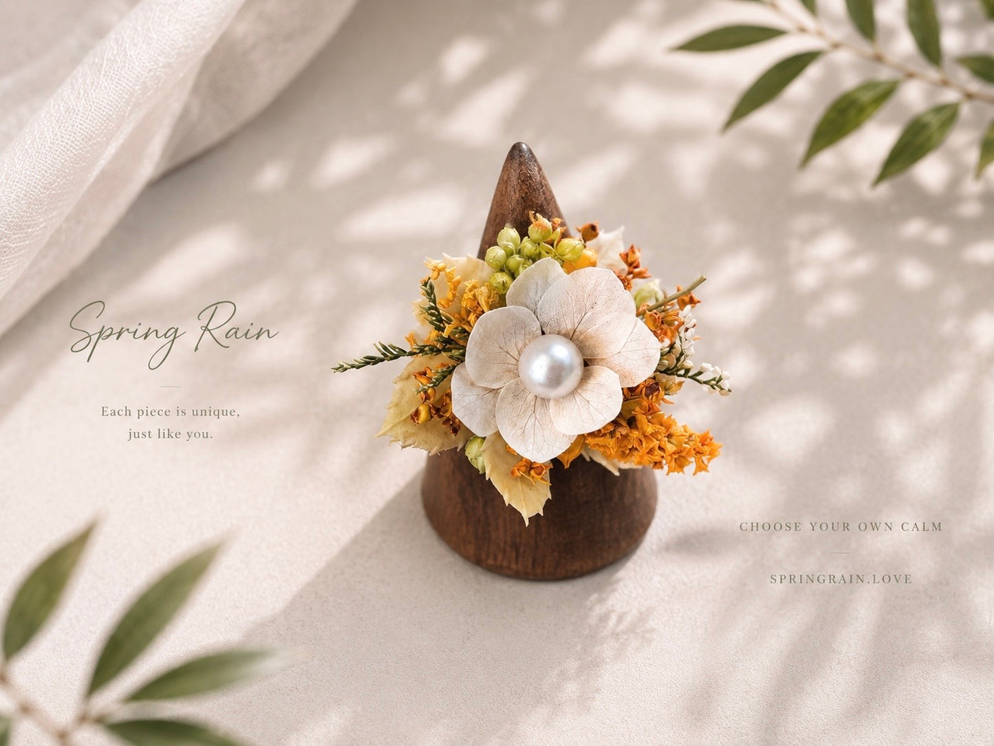 Amber Bloom Ring