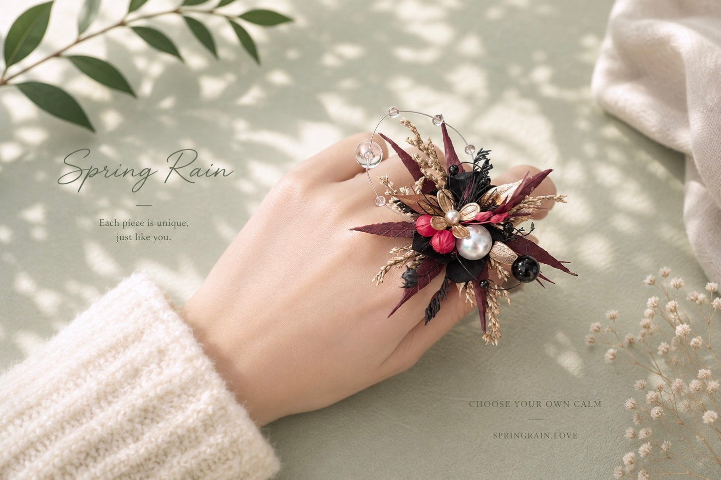 Crimson Nocturne Ring