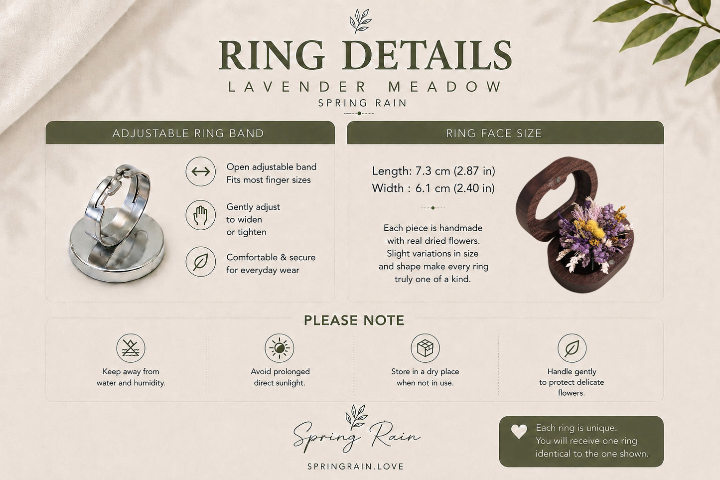 Lavender Meadow Ring